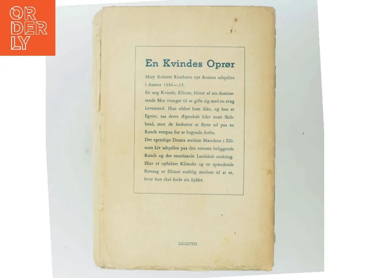 Billede 3 - En Kvindes Oprør af Mary Roberts Rinehart (Bog)