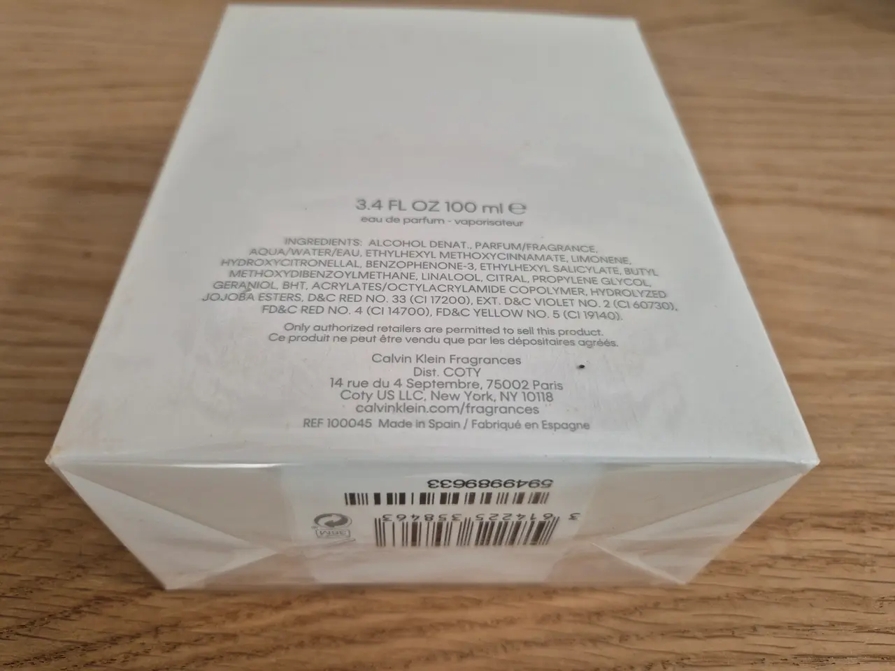 Billede 2 - Parfume Calvin Klein 100 ml, uåbnet emballage