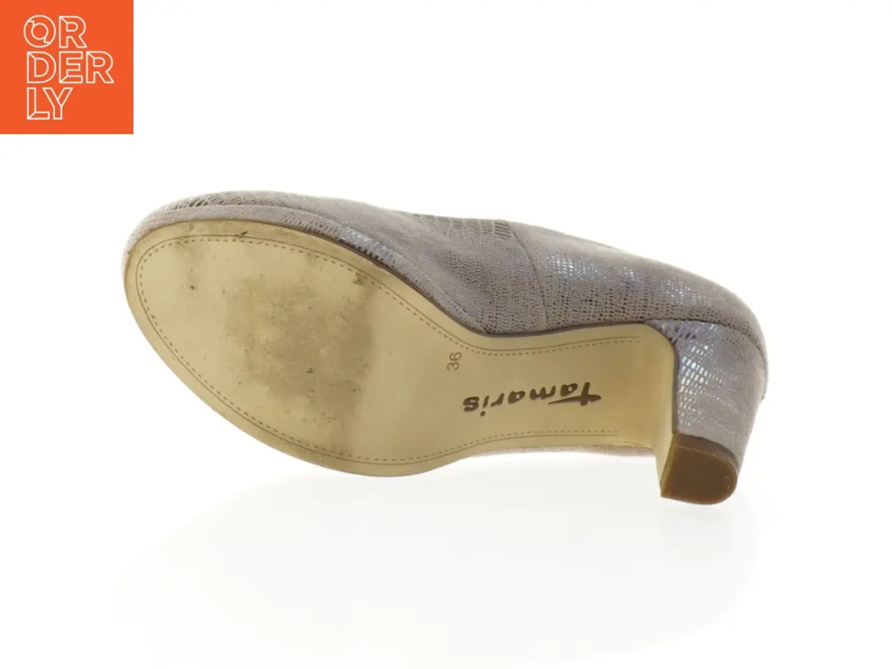 Billede 3 - Beige højhælede sko fra Tamaris (str. 36)