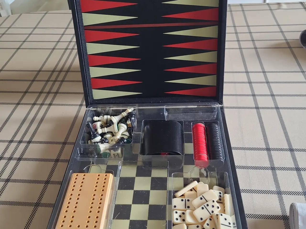 Billede 1 - Backgammon spil kuffert 