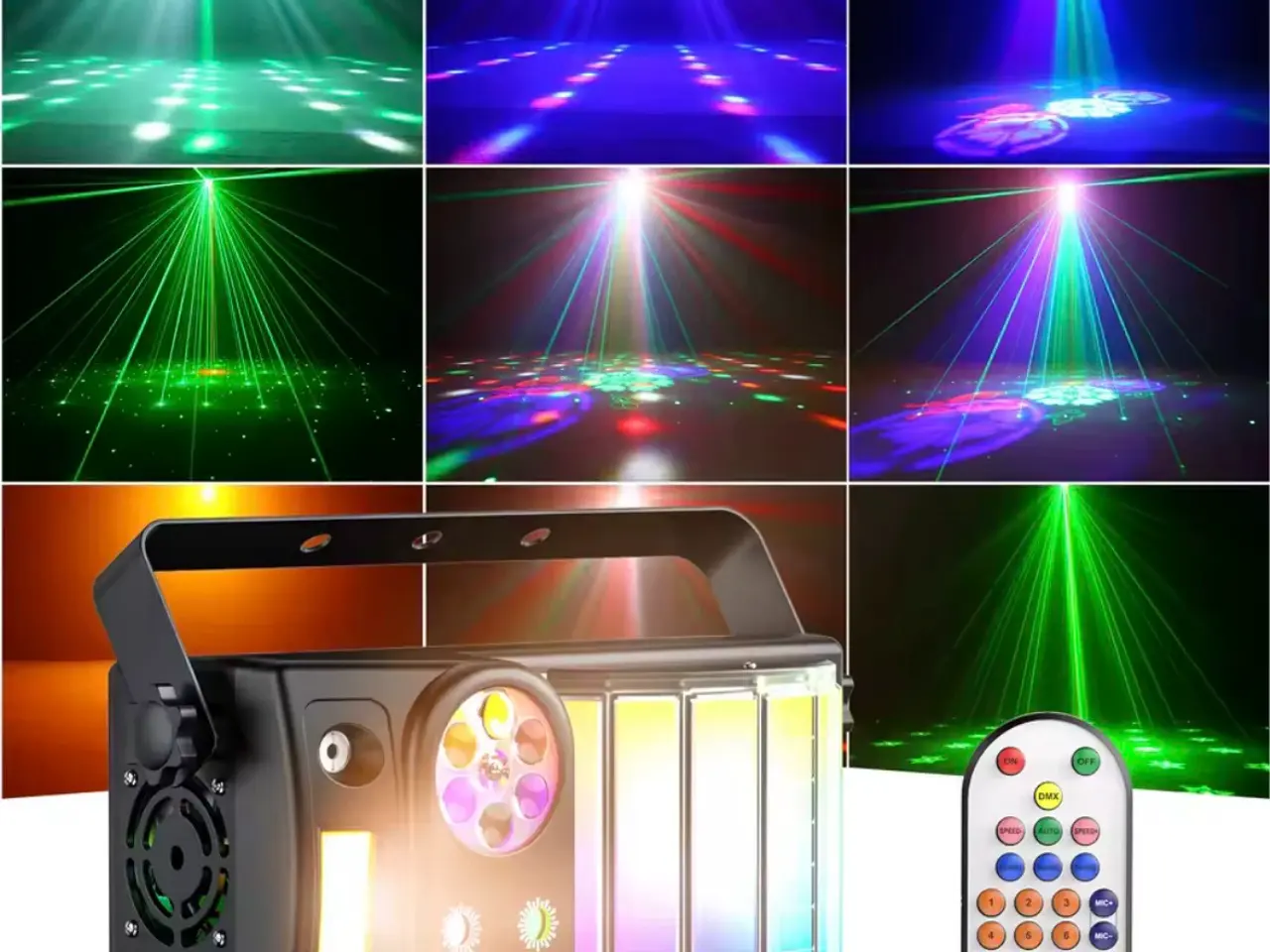Billede 2 - 5-i-1 LED party lyseffekt - Derby