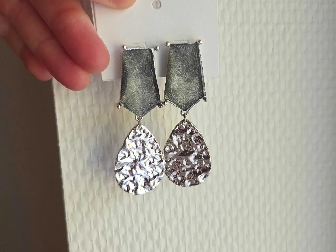 Billede 1 - Vila grey stone øreringe