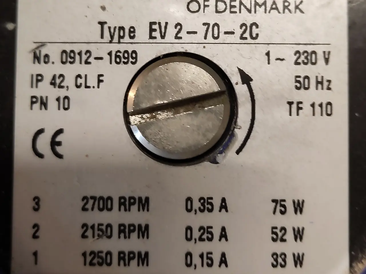 Billede 2 - Cirkulationspumpe, Smedegaard EV 2-70-2C