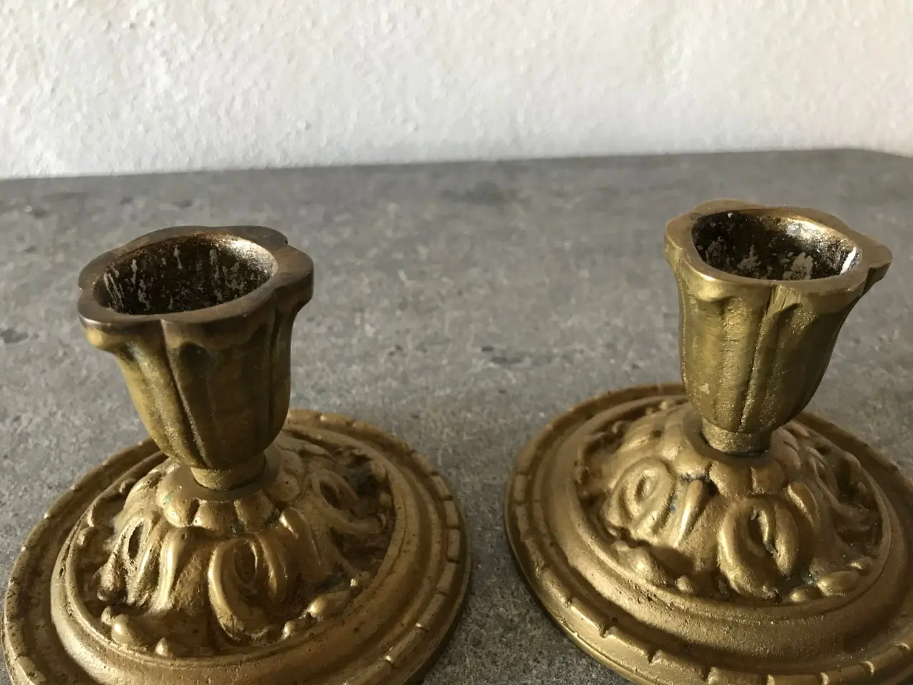 Billede 4 - Et sæt vintage messing stager (art deco stil)