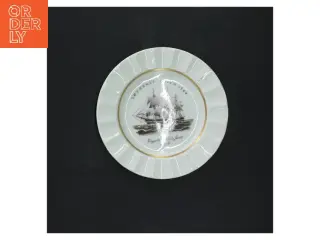 Royal Copenhagen tallerken med skibsmotiv fra Royal Copenhagen (str. Ø 12,5 cm)