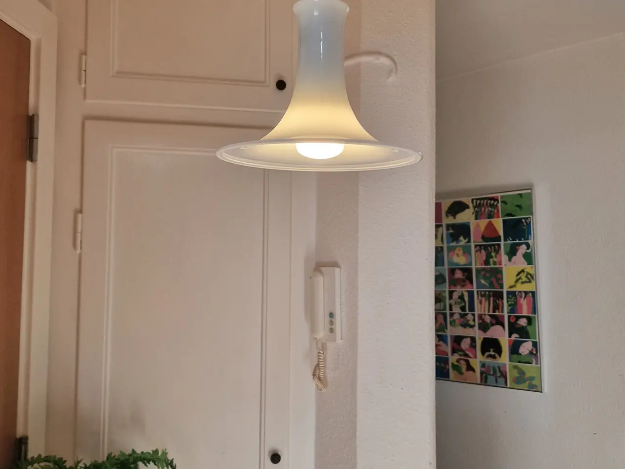 Billede 9 - Fin lille Holmegaard mandarin pendel.