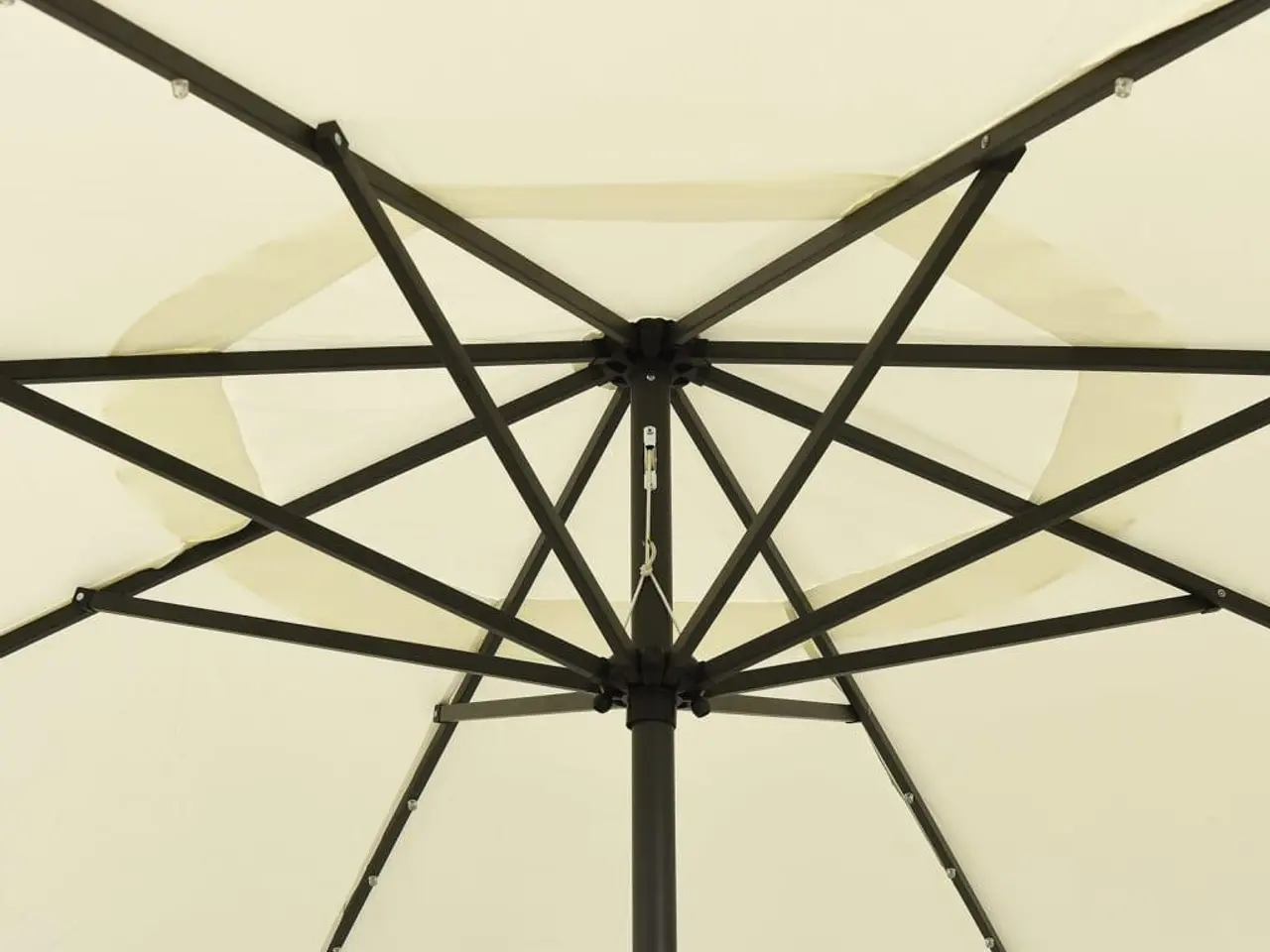 Billede 4 - Haveparasol med LED-lys 400 cm - sandfarvet