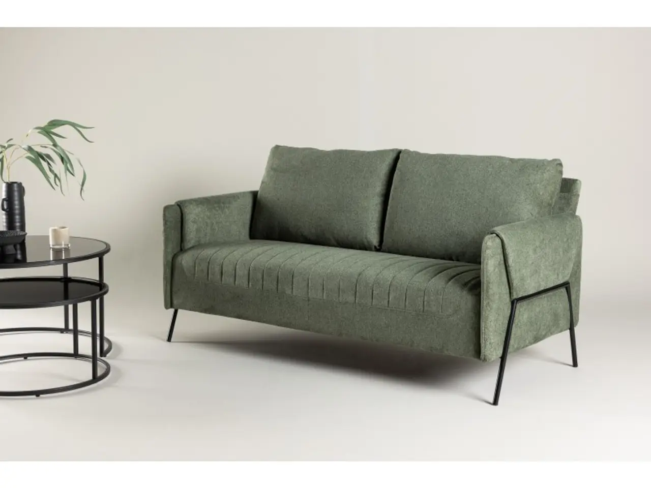 Billede 12 - Indigo 2 personers Sofa - Sort og Grøn