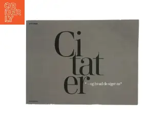 Citater – og hvad de siger os af Jette Skeem (Bog)