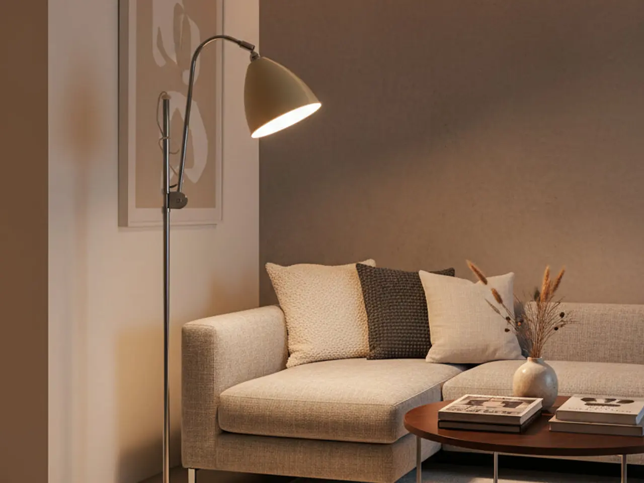 Billede 2 - GUBI Bestlite BL3 Gulvlampe – Hvid/Krom Ø21 cm