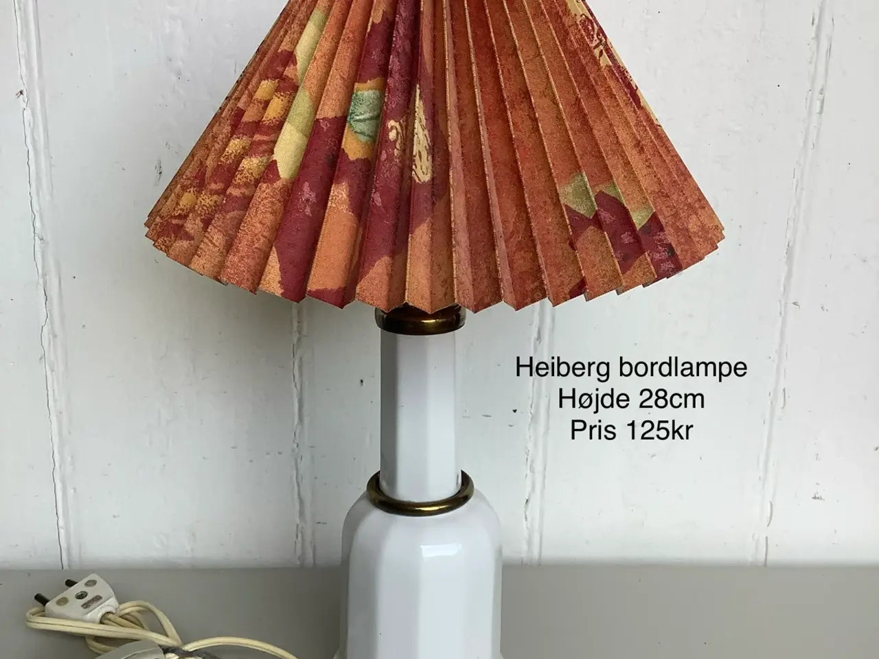 Billede 1 - Heiberg bordlampe med messing
