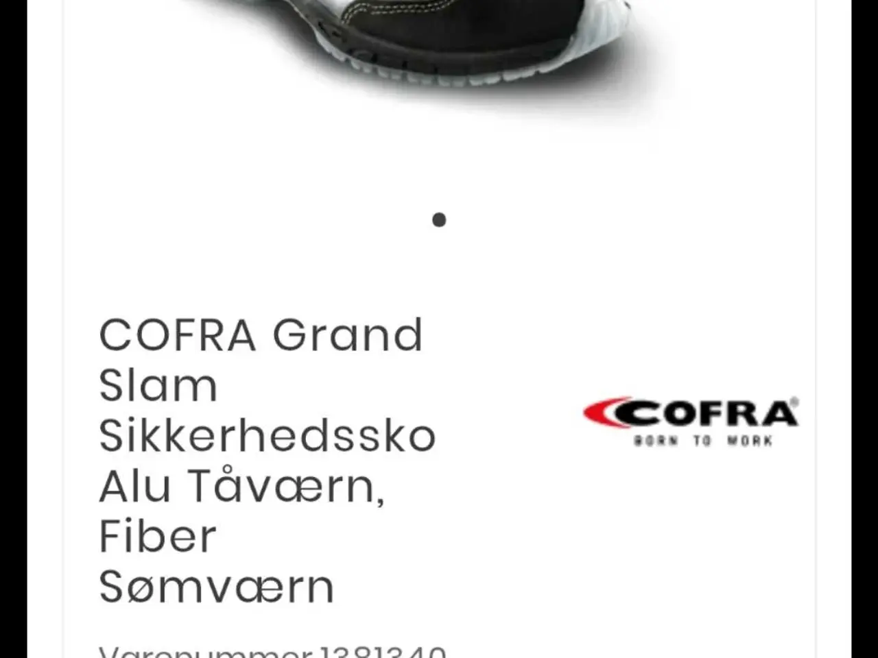 Billede 2 - Sikkerhedssko 42 COFRA Grand slam