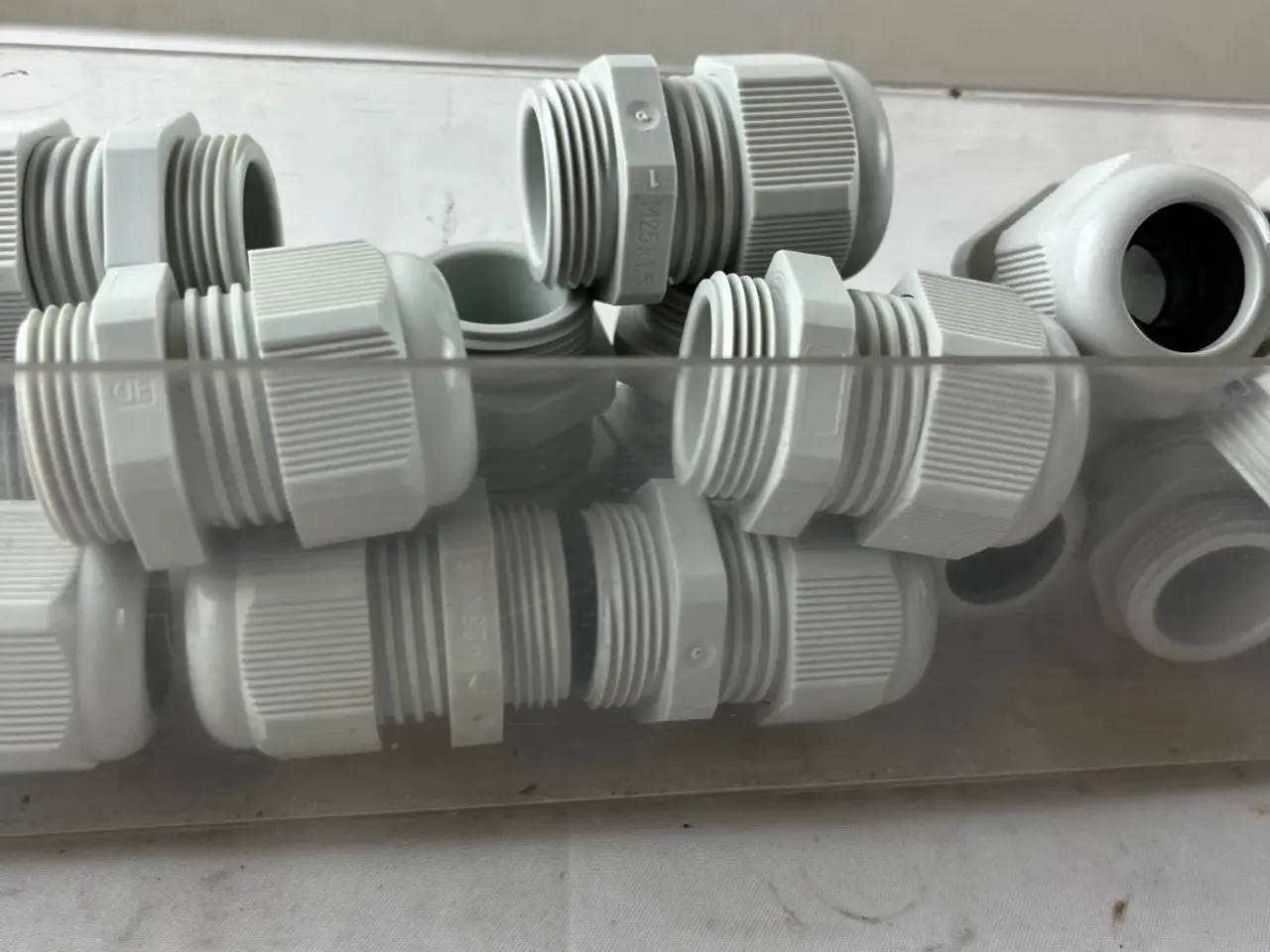 Billede 3 - M25x1.5 kabel Gland parti Grey Plastic IP Rated