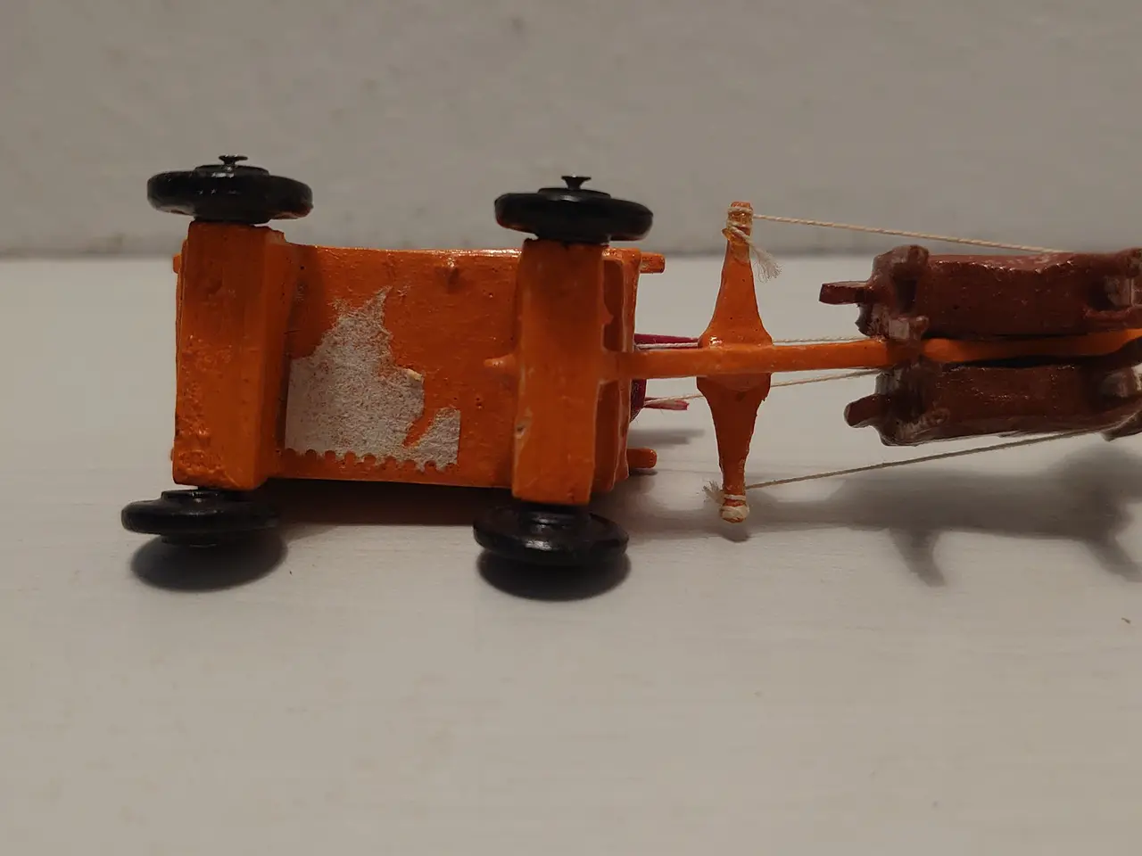 Billede 4 - Erzgebirge:Transportvogn med heste og kusk.Ca 1940