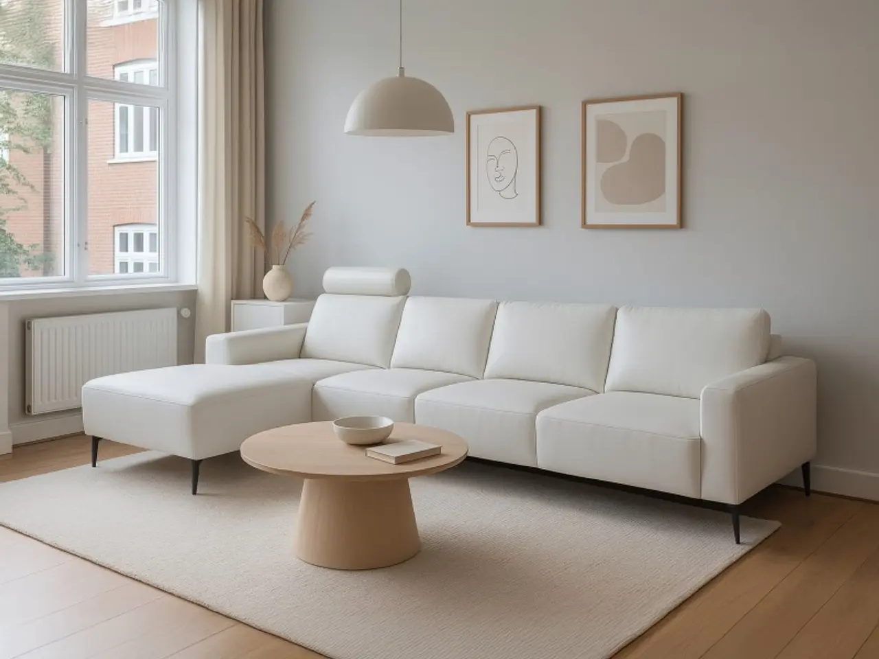 Billede 2 - Hjort Knudsen Copenhagen læder chaiselongsofa venstrevendt