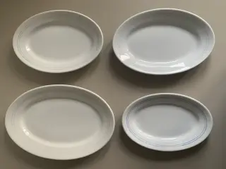 Serveringsfade, 4 stk, sælges samlet
