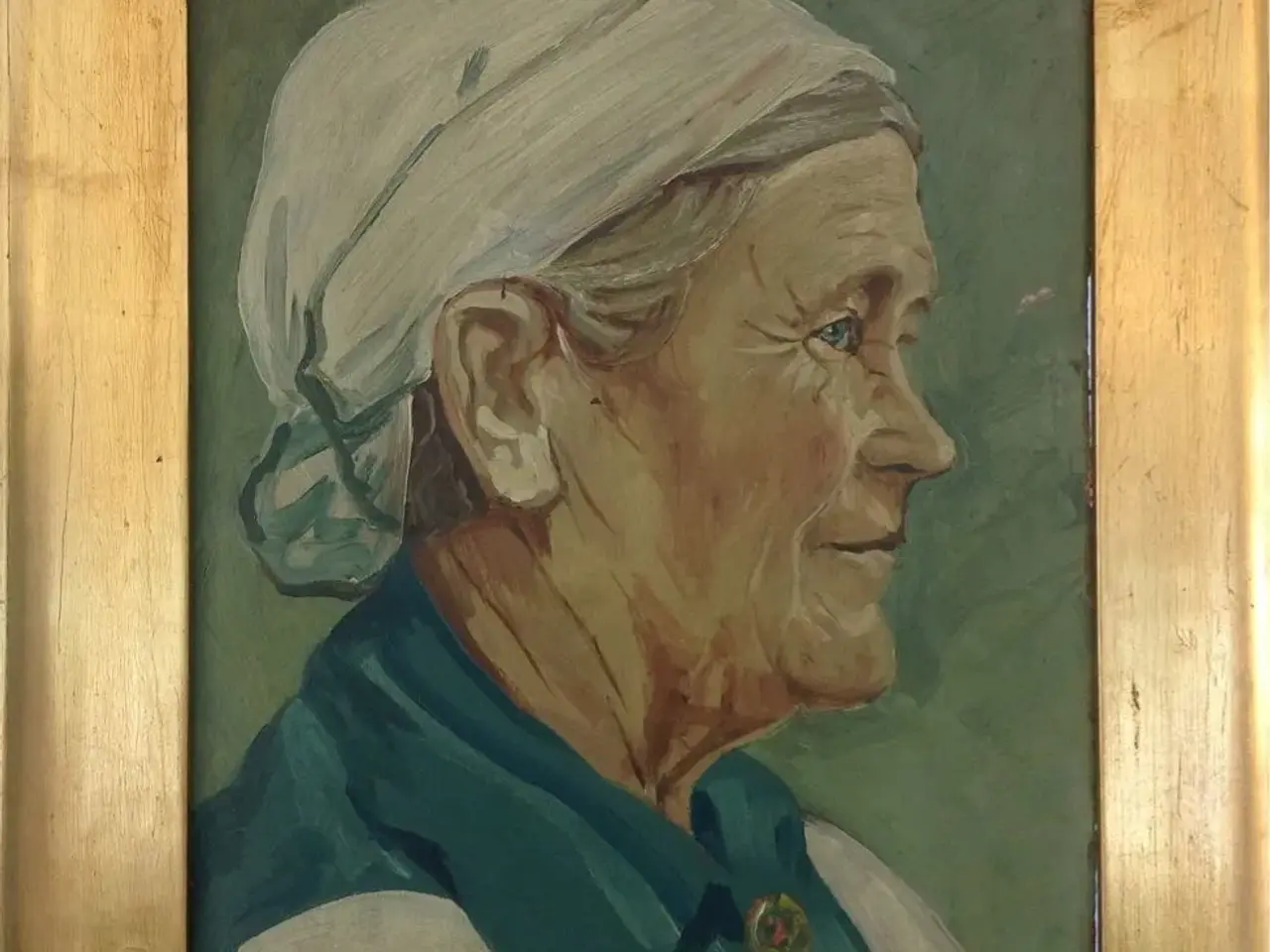 Billede 1 - Antik maleri af Gerda Moe