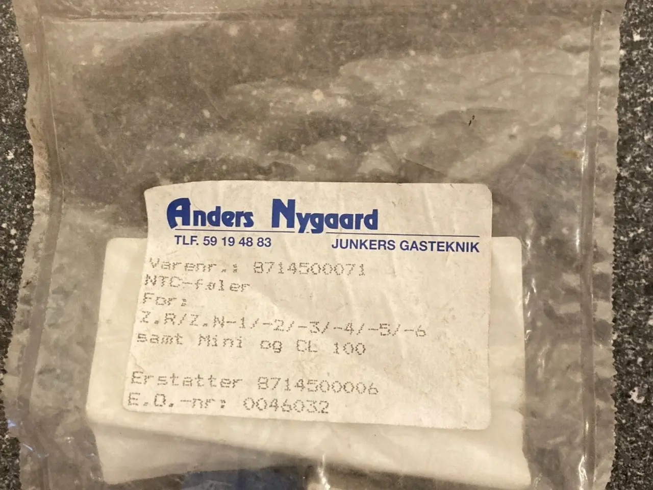 Billede 5 - Junkers Bosch Boiler Temperature Sensor PN: FD 791