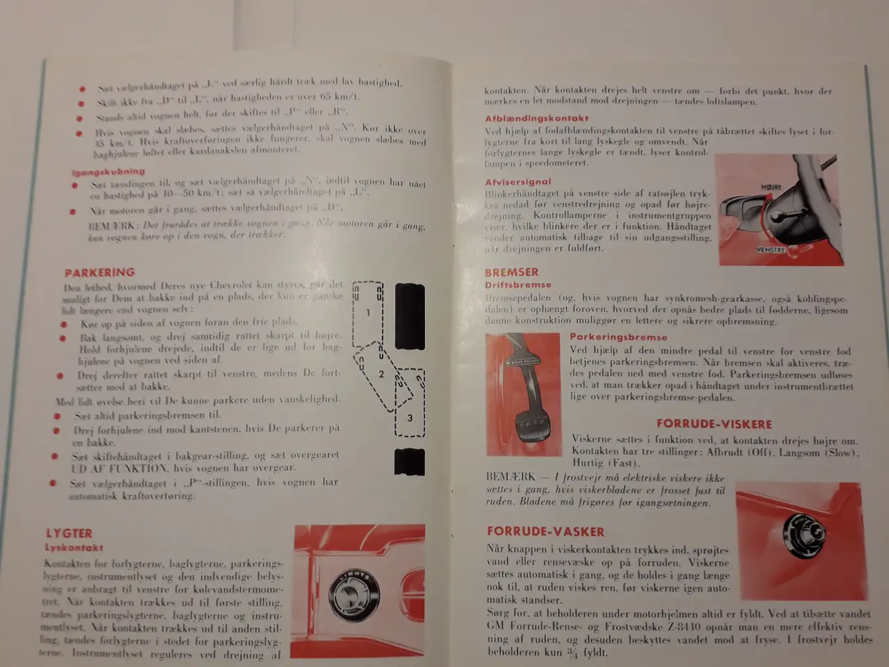 Billede 2 - Ægte Dansk Chevrolet 1958 Original Instruktionsbog