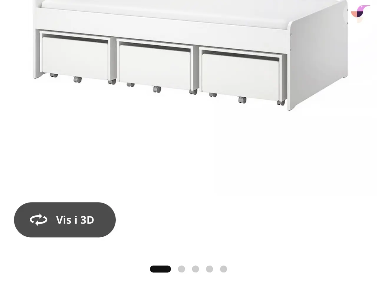 Billede 3 - Super flot Ikea seng