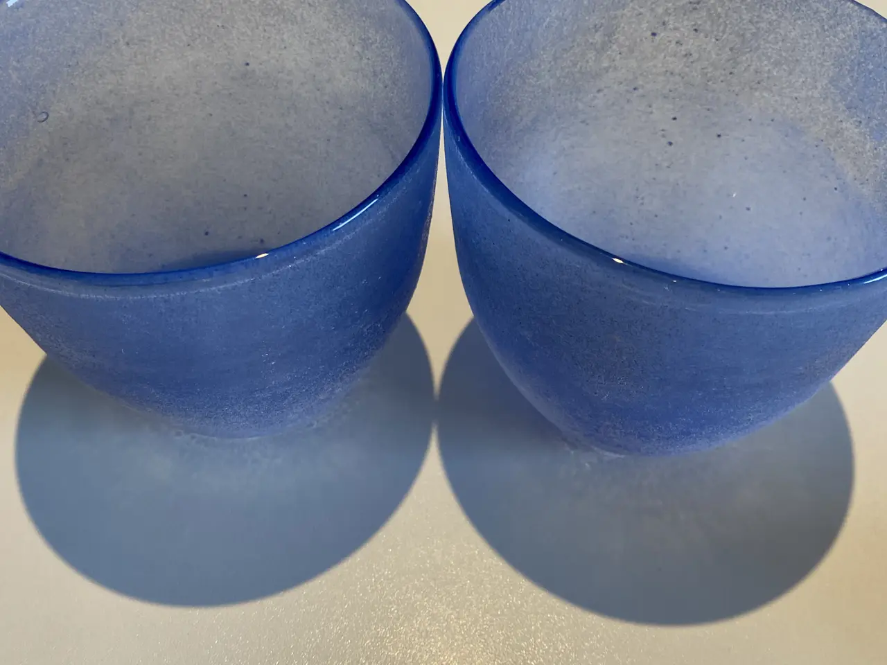 Billede 3 - Glas skåle frosted glas - 4 stk