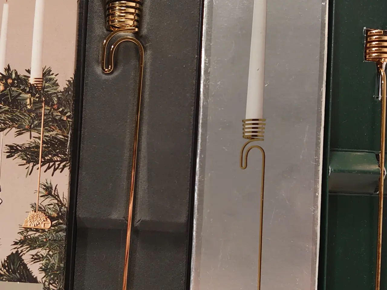 Billede 4 - Georg Jensen:4 pakker med lyseholdere til juletræ