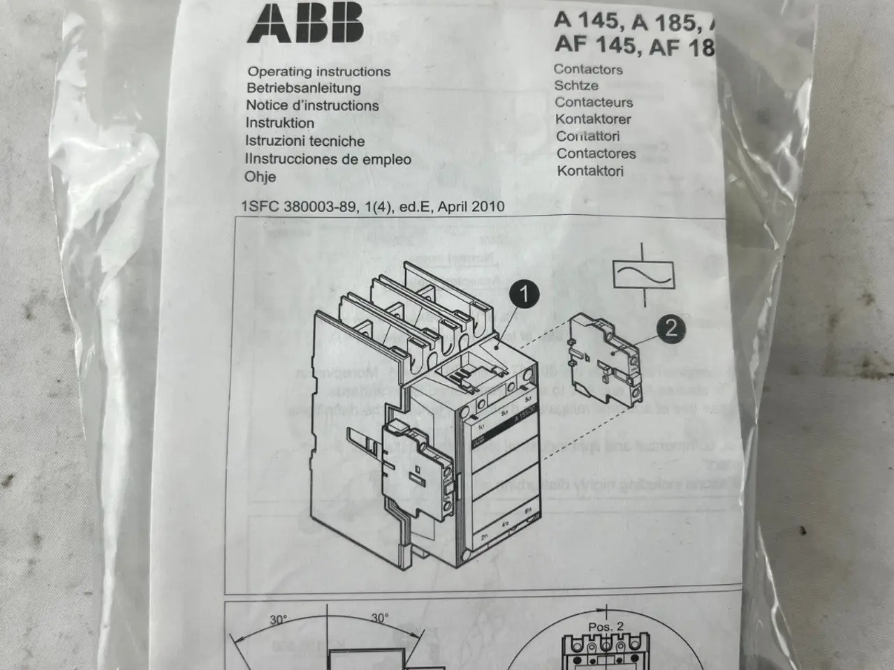 Billede 3 - ABB Mounting Kit for A145 A185 AF145 AF185