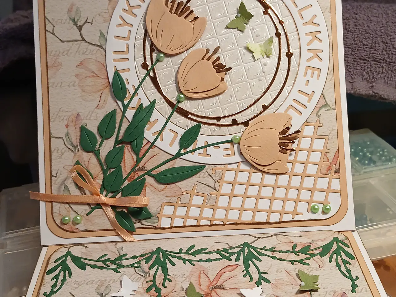 Billede 6 - Kort med blomster på sælges