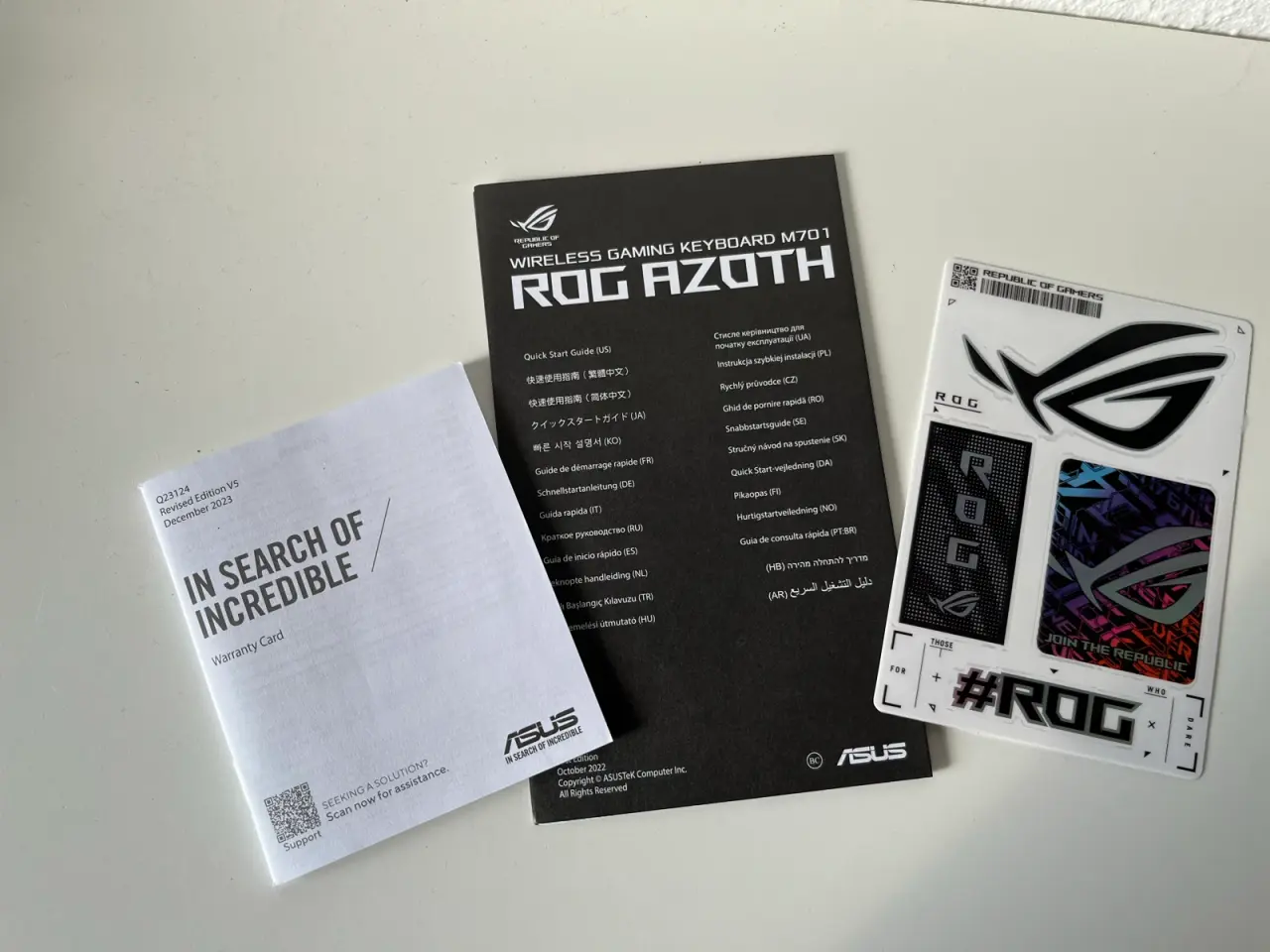 Billede 5 - ASUS ROG Azoth Wireless – Moonlight White (Nordic)
