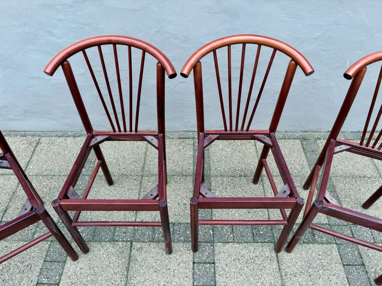 Billede 2 - 4 tremmestole, bøg