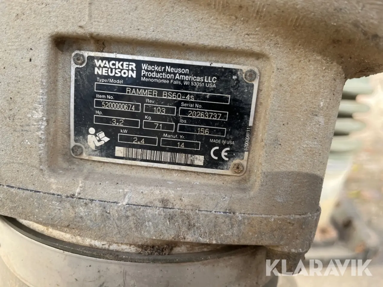 Billede 4 - Jordloppper Wacker Neuson BS60-4S 2 styk