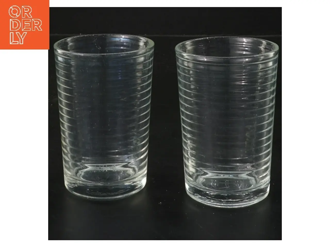 Billede 1 - Krus glas sæt (str. 2 stk Ø 7 cm længde 10 cm)