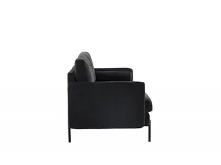 Antibes 3 personers Sofa - Sort og Mørkegrå