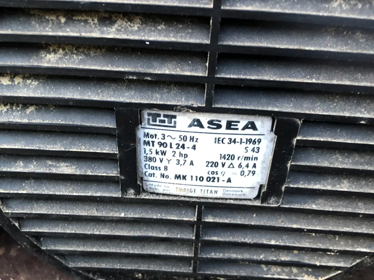 Billede 1 - Elmotor 2 HP/ 3 HP, 380 volt