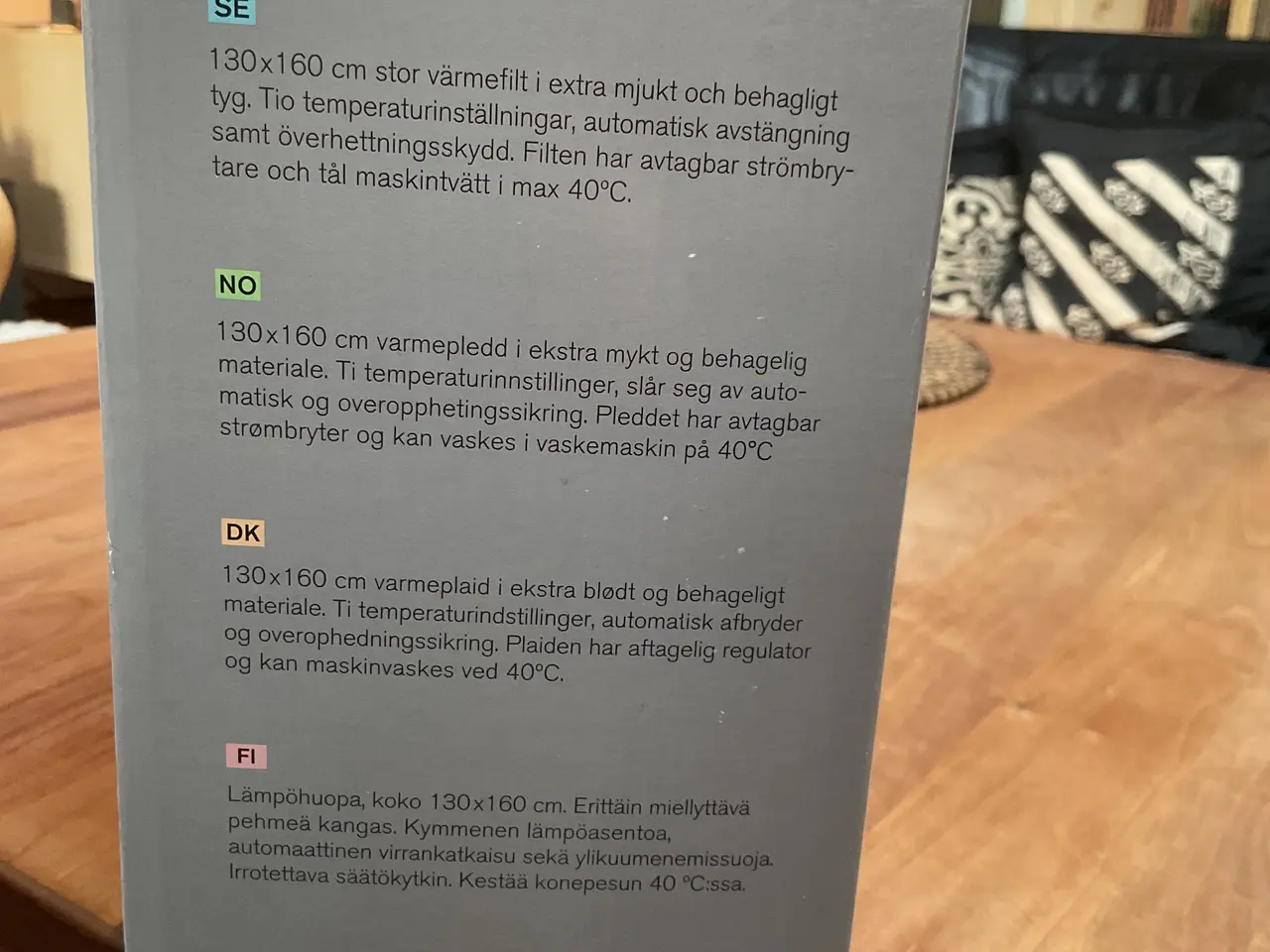 Billede 2 - Varmetæppe OBH NORDICA