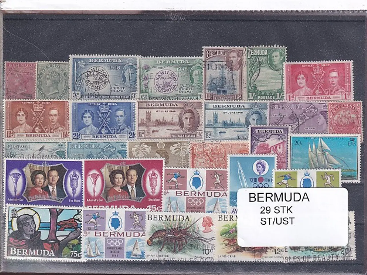 Billede 1 - Bermuda Samling 29 Stk. Stemplet/Ustemplet