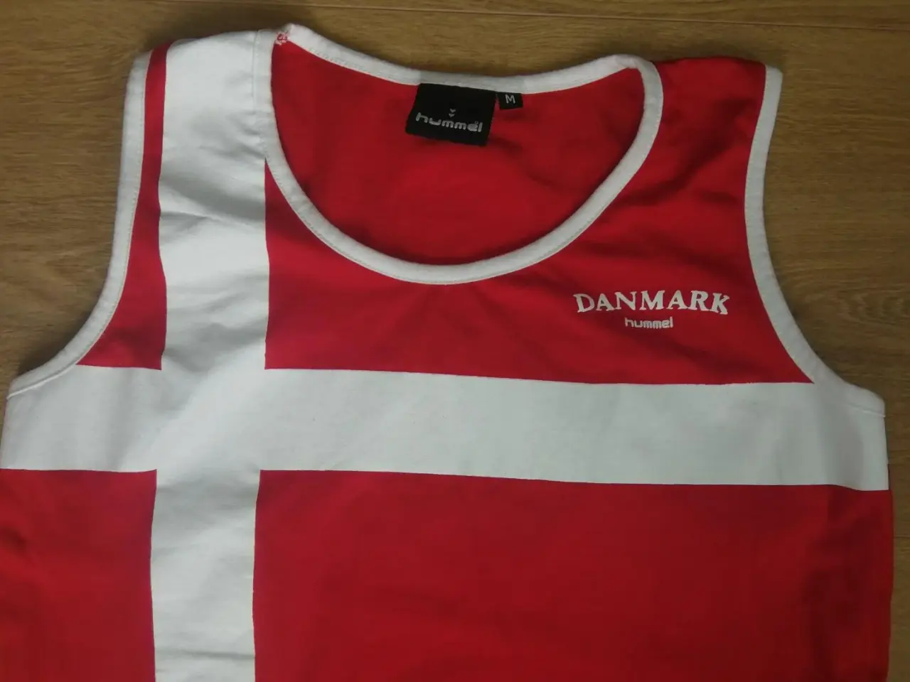 Billede 6 - DANMARK DANNEBROG STROP TSHIRT, STR. M, SOM NY