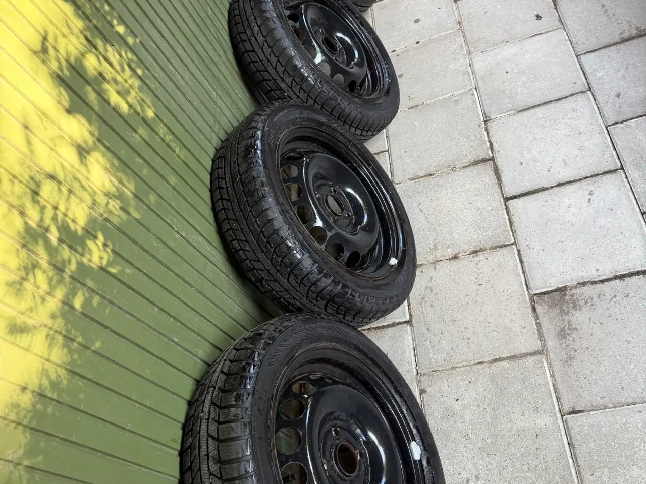 Billede 5 - 15” 4x100 Originale Stålfælge med nye vinterdæk