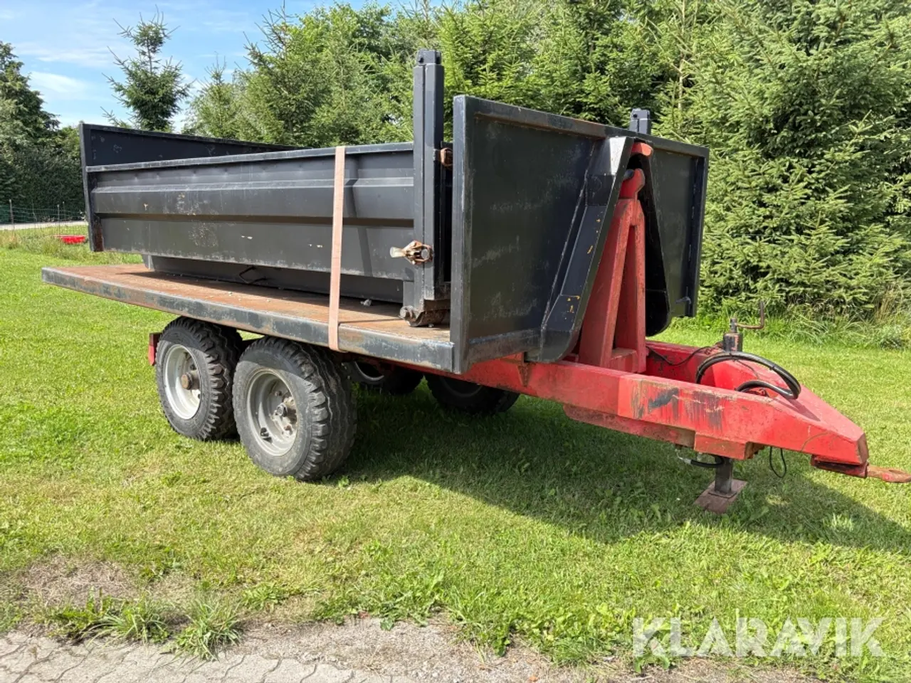 Billede 2 - Kroghejsevogn med lad og container