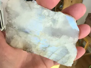 Hvid månesten slab