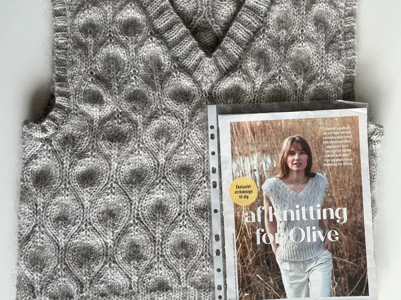 Billede 1 - Håndstrikket slipover fra Knitting for Olive