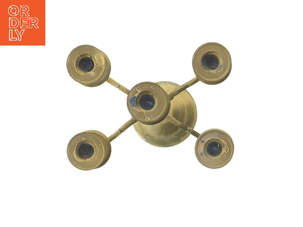 Billede 2 - Messing lysestage (str. 31,5 cm)
