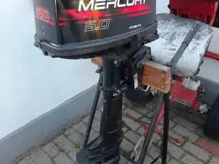 Påhængsmotor 5 HK + vogn