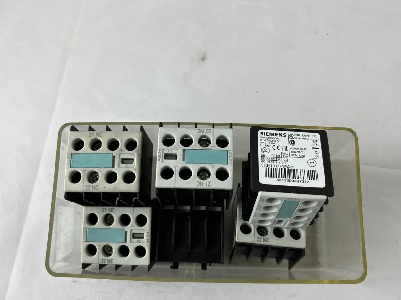 Billede 2 - 6x Siemens 3RH1911-1FA31 Auxiliary kontakt Block