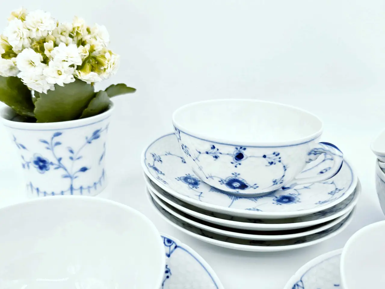 Billede 4 - Blåmalet tekop B&G Musselmalet Porcelæn 