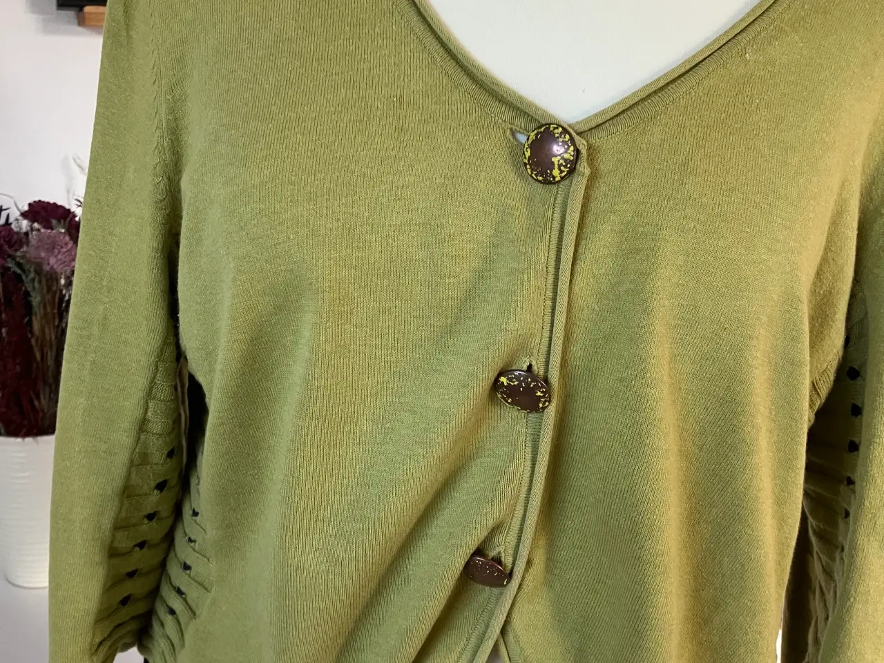 Billede 1 - Grøn cardigan fra Mira Mia, str M