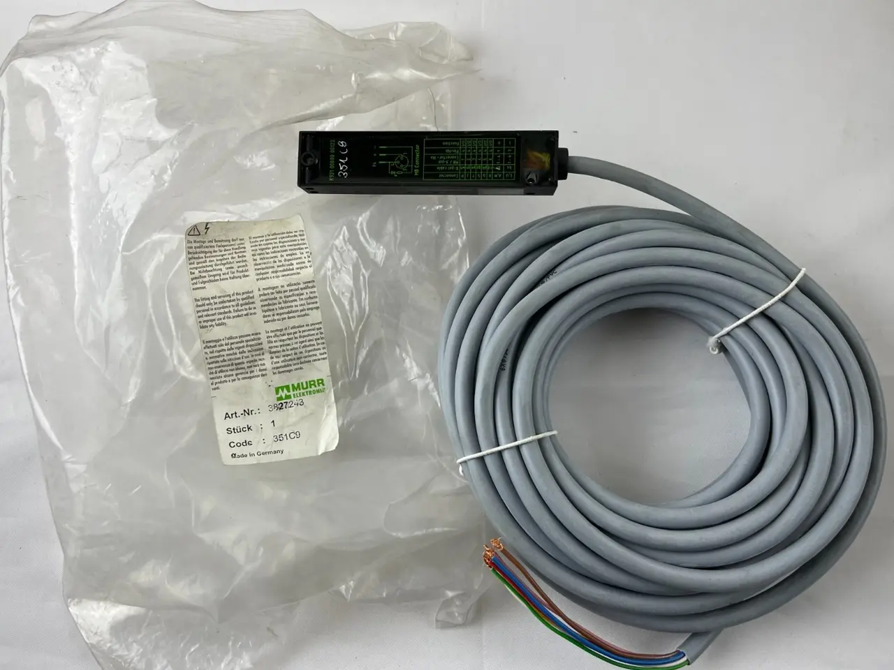 Billede 1 - Murr Elektronik 382743 M8 3-Pin Sensor stik kabel