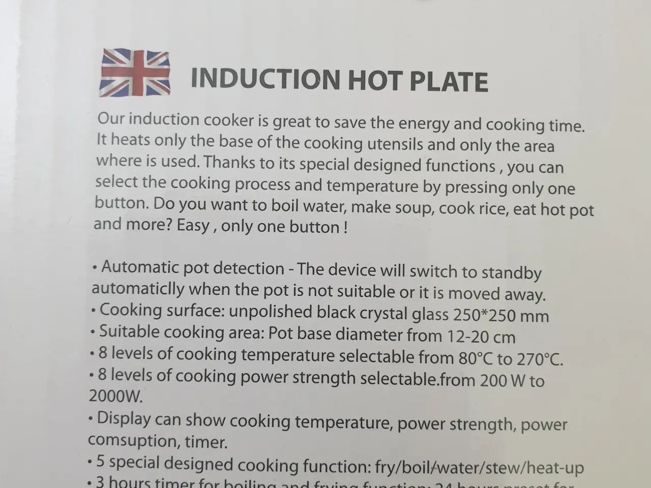 Billede 5 - NY! Induktion Kogeplade 2000W