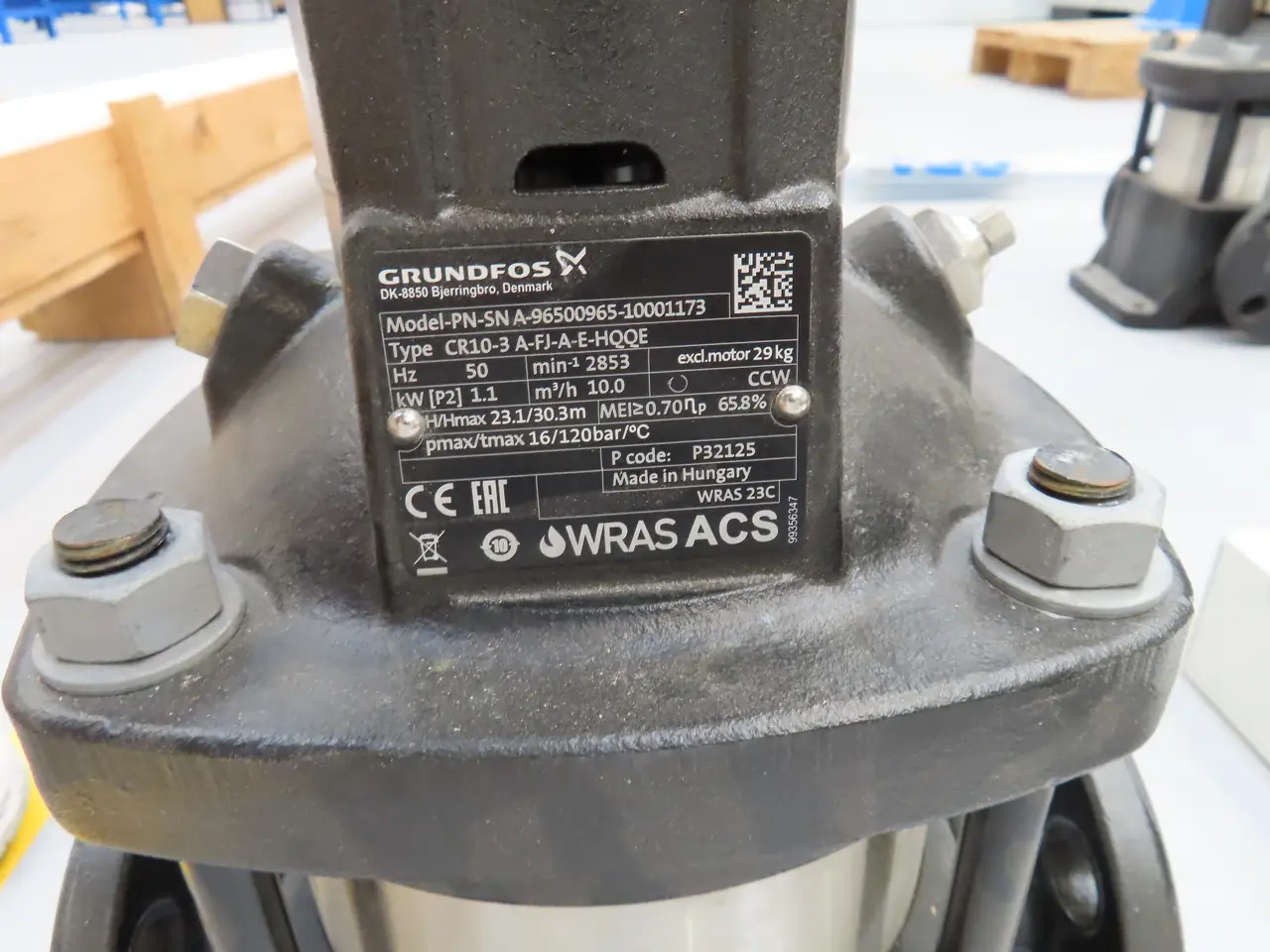 Billede 4 - Centrifugalpumpe GRUNDFOS PN-SN A-96500965-10001173