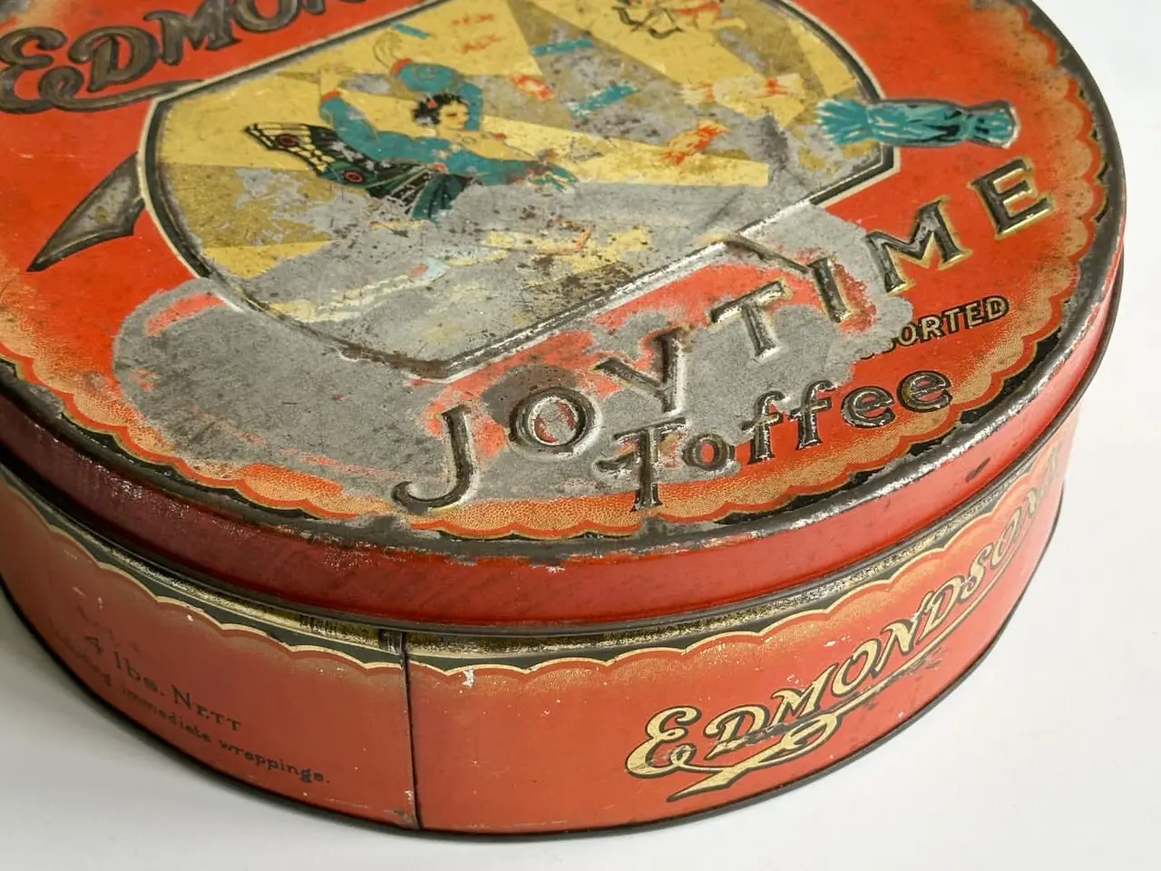 Billede 4 - Edmondson's Joytime toffee, gammel dåse